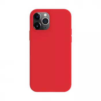 Evelatus Apple iPhone 12 / 12 Pro Funda de silicona Soft Touch Premium MagSafe roja