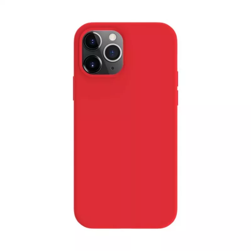 Evelatus Apple iPhone 12 / 12 Pro Funda de silicona Soft Touch Premium MagSafe roja