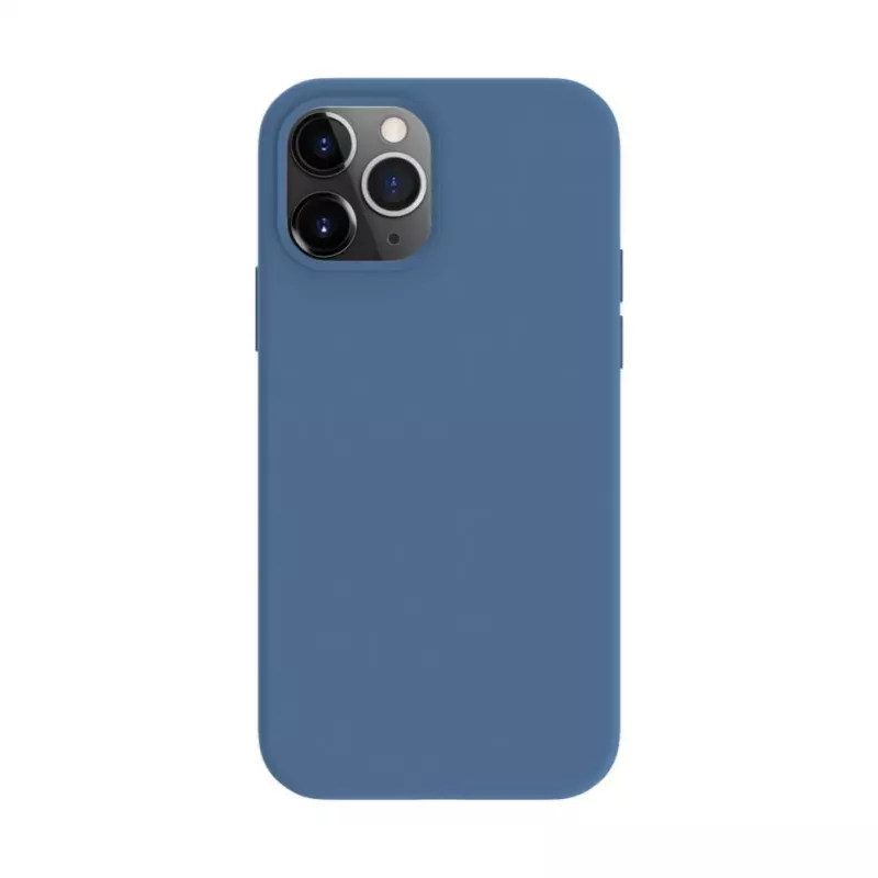 Evelatus Apple iPhone 12 / 12 Pro Funda de silicona Soft Touch Premium MagSafe azul marino