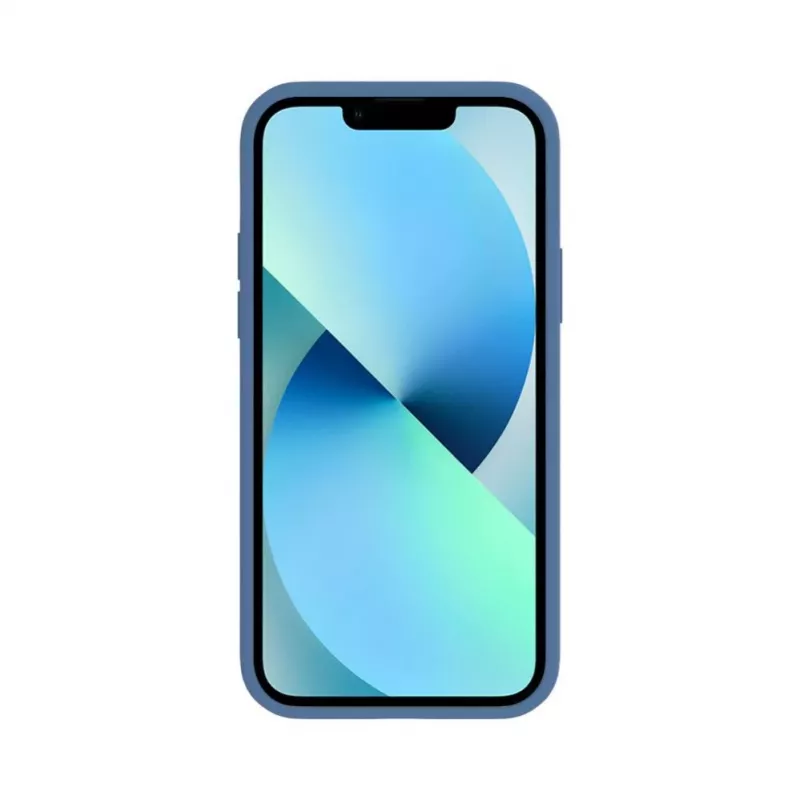 Evelatus Apple iPhone 12 / 12 Pro Funda de silicona Soft Touch Premium MagSafe azul marino