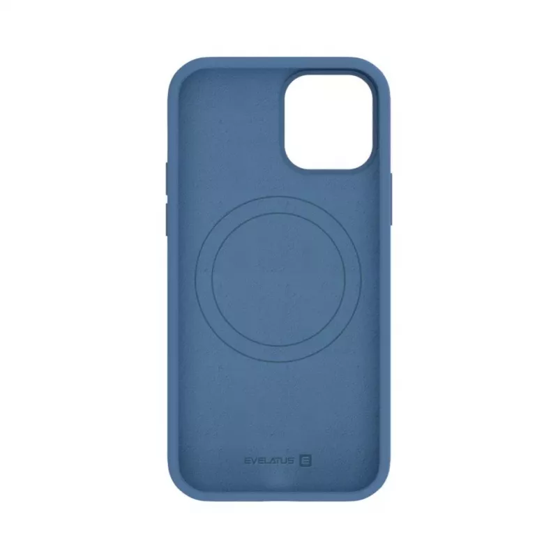 Evelatus Apple iPhone 12 / 12 Pro Funda de silicona Soft Touch Premium MagSafe azul marino