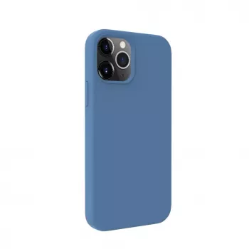 Evelatus Apple iPhone 12 / 12 Pro Funda de silicona Soft Touch Premium MagSafe azul marino