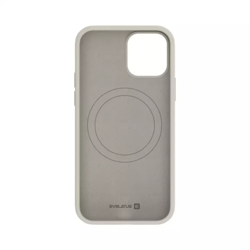 Evelatus Apple iPhone 12 / 12 Pro Funda de silicona Soft Touch Premium Magsafe piedra