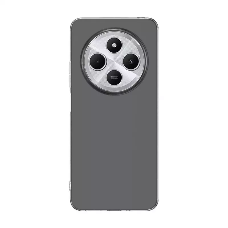 Evelatus Xiaomi Redmi 14C 5G Funda de silicona transparente 1,5 mm TPU