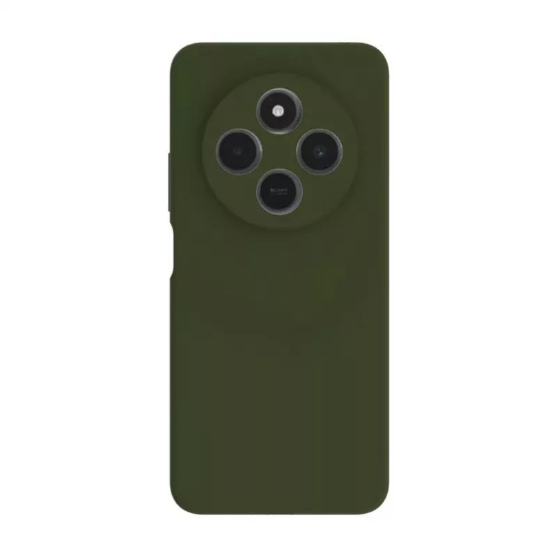 Evelatus Xiaomi Redmi 14C 4G/ 14C 5G / Redmi A4 / POCO C75 Funda de silicona Premium Soft Touch verde oliva oscuro