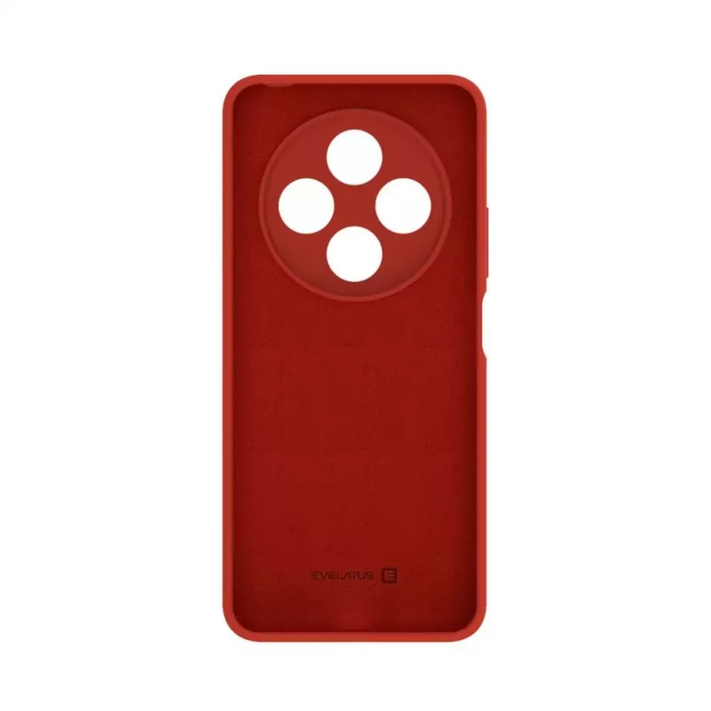 Evelatus Xiaomi Redmi 14C 4G/14C 5G/Redmi A4/POCO C75 Funda de silicona Premium Soft Touch roja