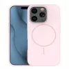 iLike Apple iPhone 16 Pro Funda de silicona Soft Touch con imán rosa claro
