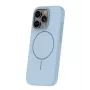 iLike Apple iPhone 16 Pro Max Funda de silicona Soft Touch con imán azul claro