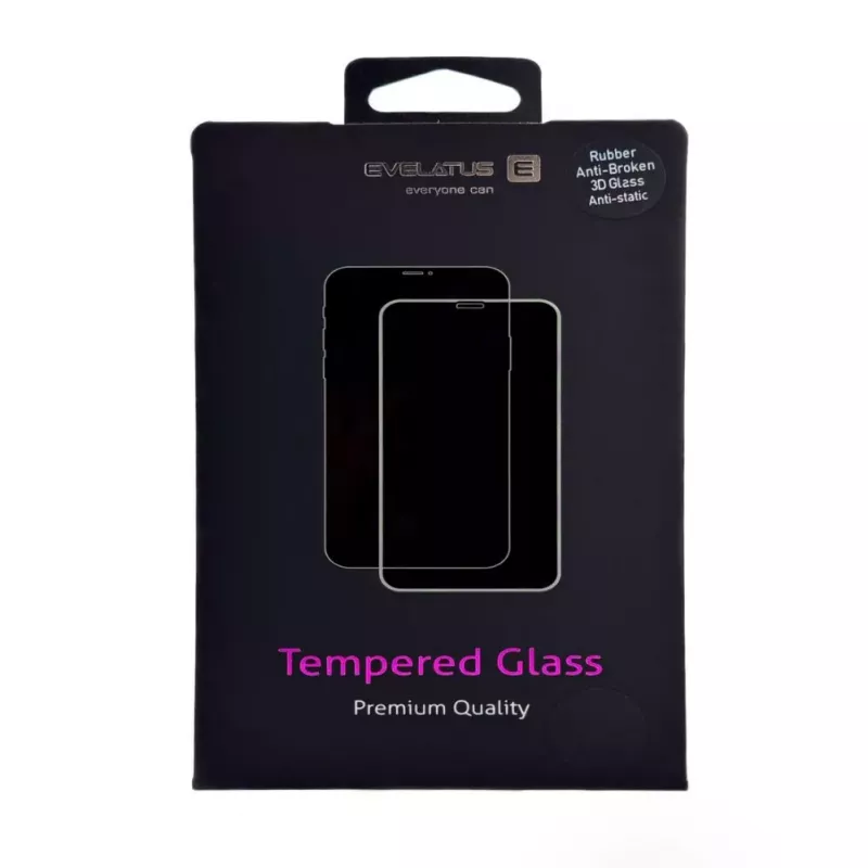 Protector de pantalla Evelatus Apple iPhone 17 / 16 Pro Corning Gorilla Glass Anti-Static 3D Full Cover 10X más resistente