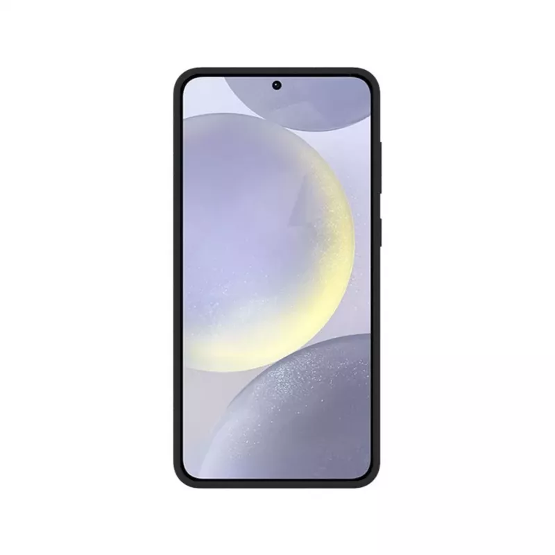 Evelatus Samsung Galaxy S25 Edge Funda de silicona Soft Touch magnética premium negra