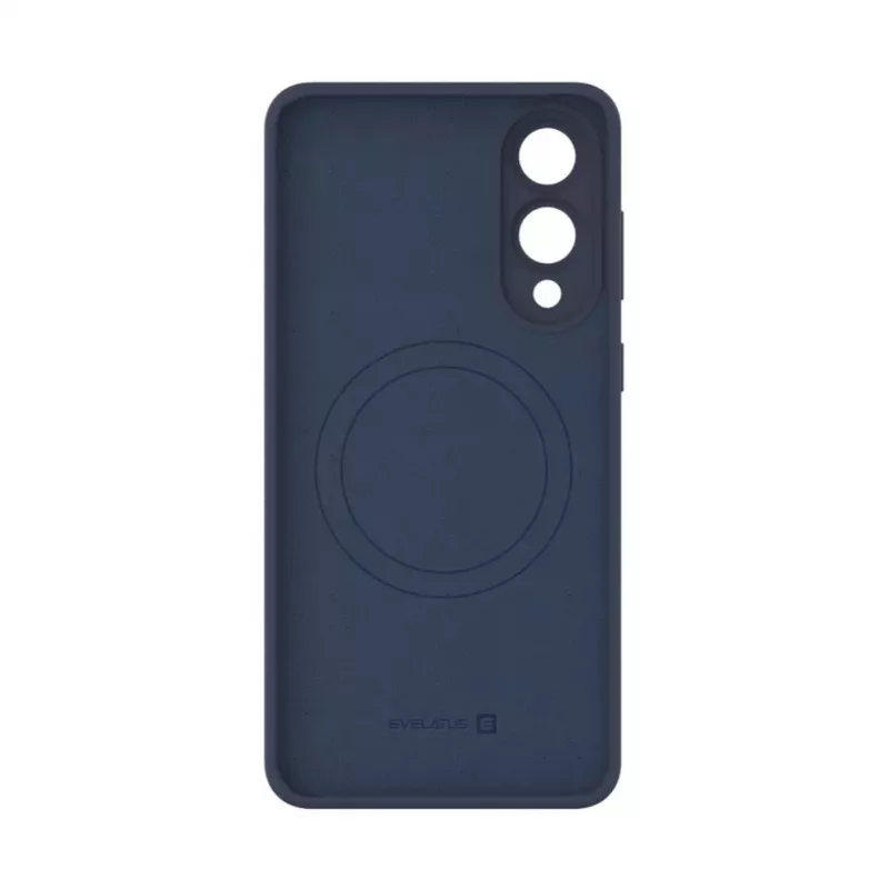 Evelatus Samsung Galaxy S25 Edge Premium Magnetic Soft Touch Silicone Case Azul medianoche