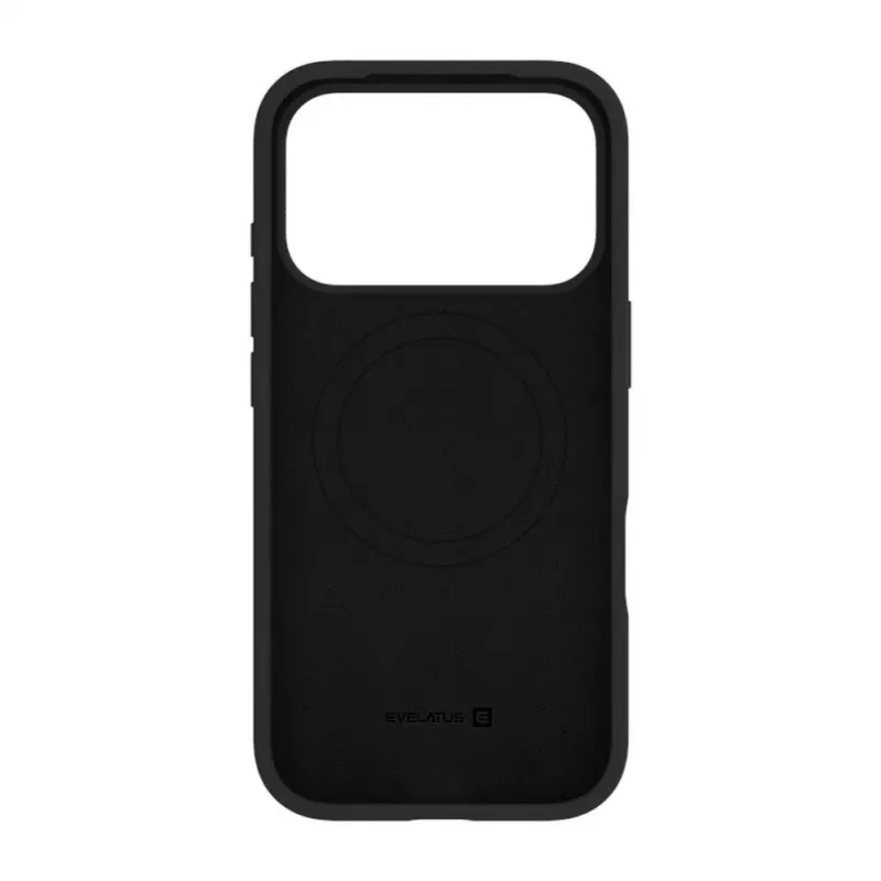 Evelatus Apple iPhone 17 Pro Funda de silicona Soft Touch MagSafe premium negra