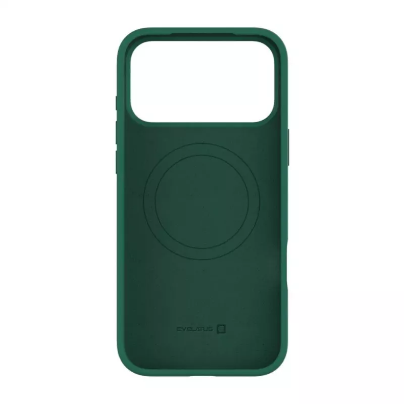 Evelatus Apple iPhone 17 Pro Max Premium MagSafe Soft Touch Funda de silicona Atrovirens