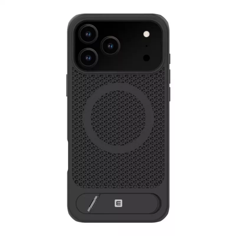 Evelatus Apple iPhone 17 Pro Max Premium Funda MagSafe con soporte de plástico negro