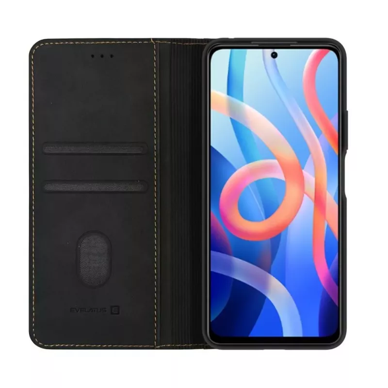 Evelatus Xiaomi Redmi 15 5G funda tipo libro Folio negra
