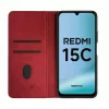 Evelatus Xiaomi Redmi 15C 4G/5G Book Case Folio Rojo