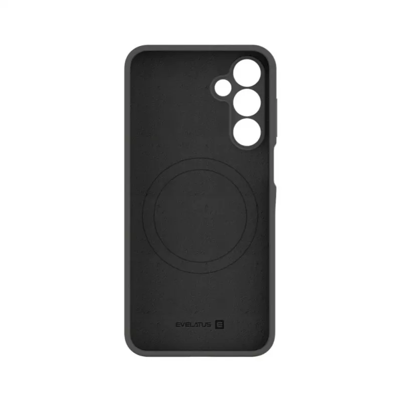 Evelatus Samsung Galaxy A16 Funda de silicona Premium Magnetic Soft Touch Gris oscuro