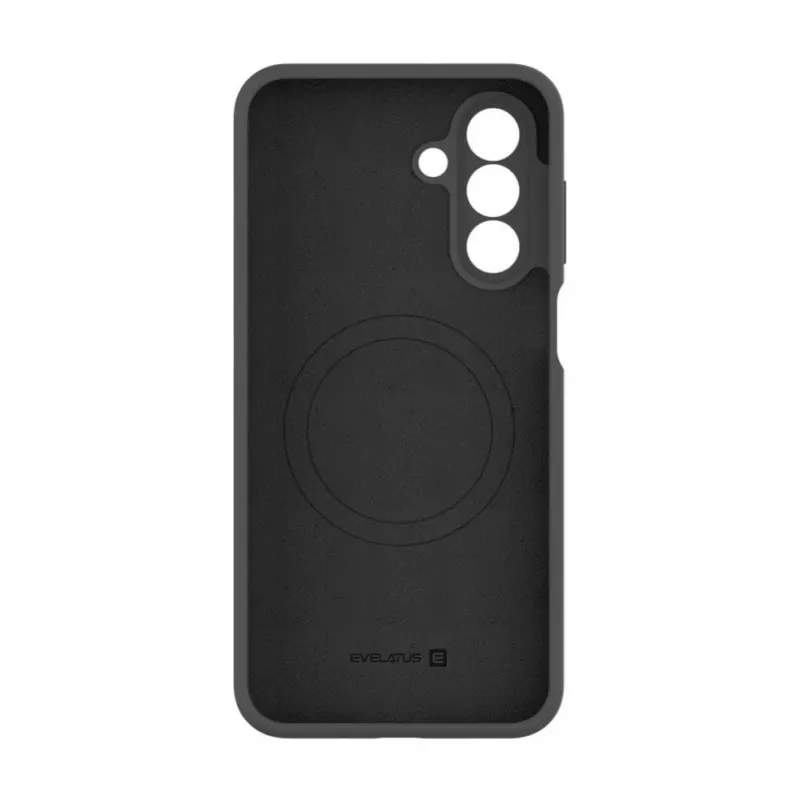 Evelatus Samsung Galaxy A17 Funda de silicona Premium Magnetic Soft Touch Gris oscuro