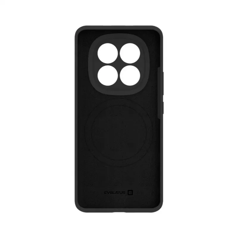 Evelatus Xiaomi Redmi Note 15 5G Funda de silicona Premium Magnetic Soft Touch Negro
