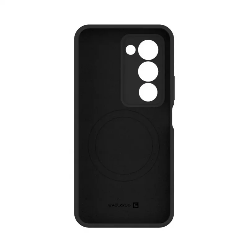 Evelatus Xiaomi Redmi 15 4G Premium Funda de silicona Soft Touch magnética, negra