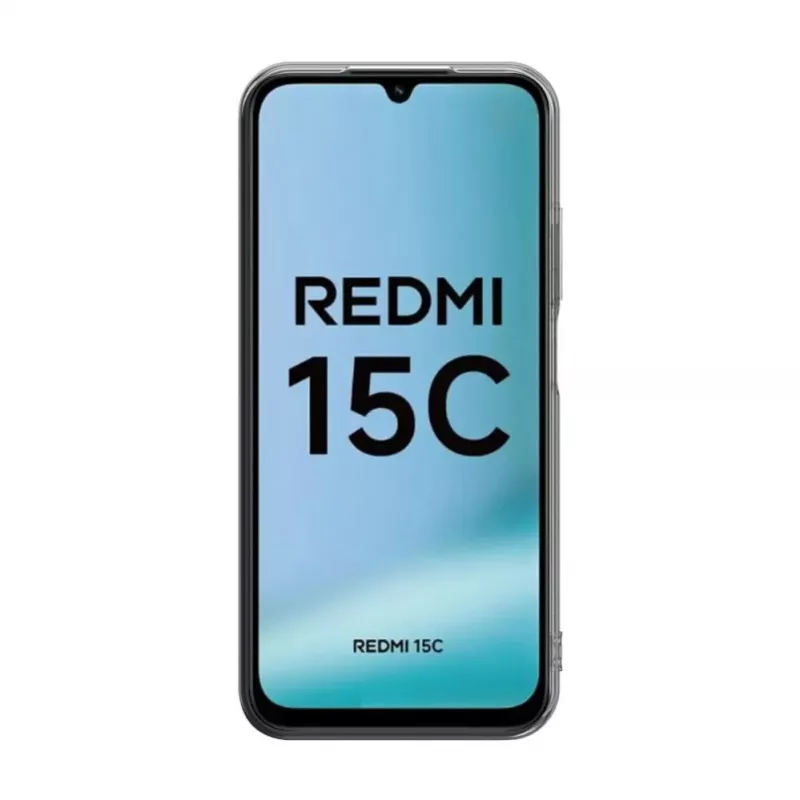 Evelatus Xiaomi Redmi 15C 4G/5G Funda de silicona transparente 1,5 mm TPU