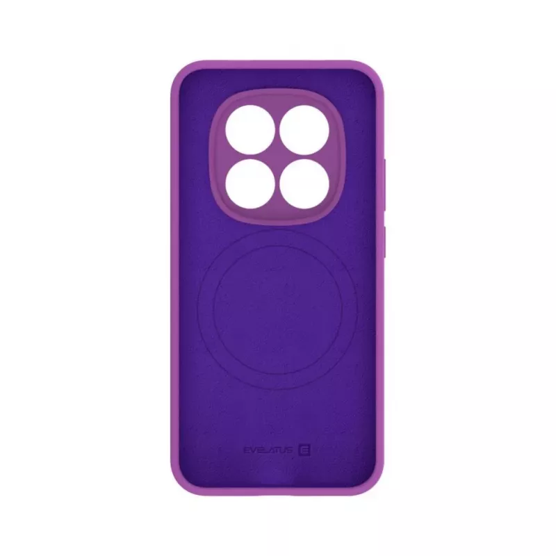Evelatus Xiaomi Redmi Note 15 Pro Funda de silicona Premium Soft Touch magnética morada
