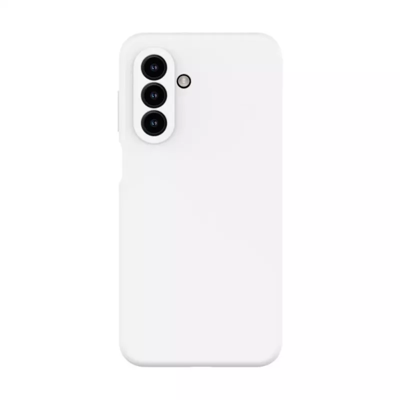 Evelatus Samsung Galaxy A17 Funda de silicona Premium Soft Touch magnética blanca