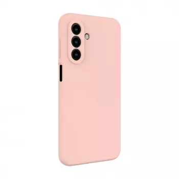 Evelatus Samsung Galaxy A17 Funda de silicona Premium Soft Touch magnética rosa arena