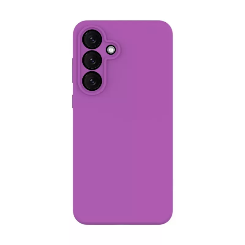 Evelatus Samsung Galaxy S25 FE Funda de silicona Premium Soft Touch magnética morada