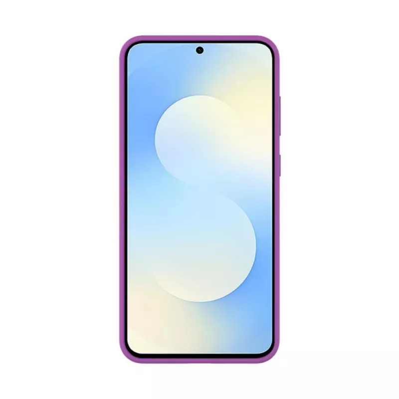 Evelatus Samsung Galaxy S25 FE Funda de silicona Premium Soft Touch magnética morada