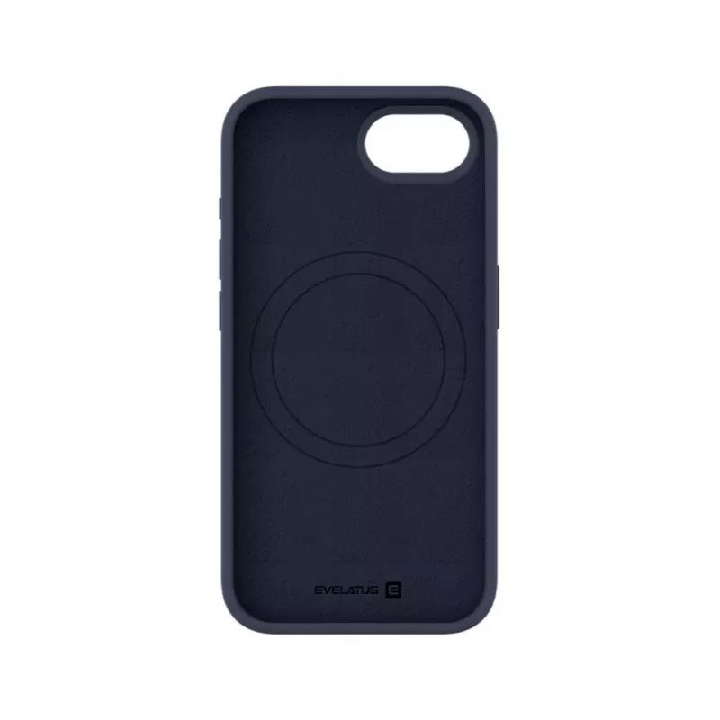 Evelatus Apple iPhone 16e Funda de silicona Premium Soft Touch magnética azul oscuro