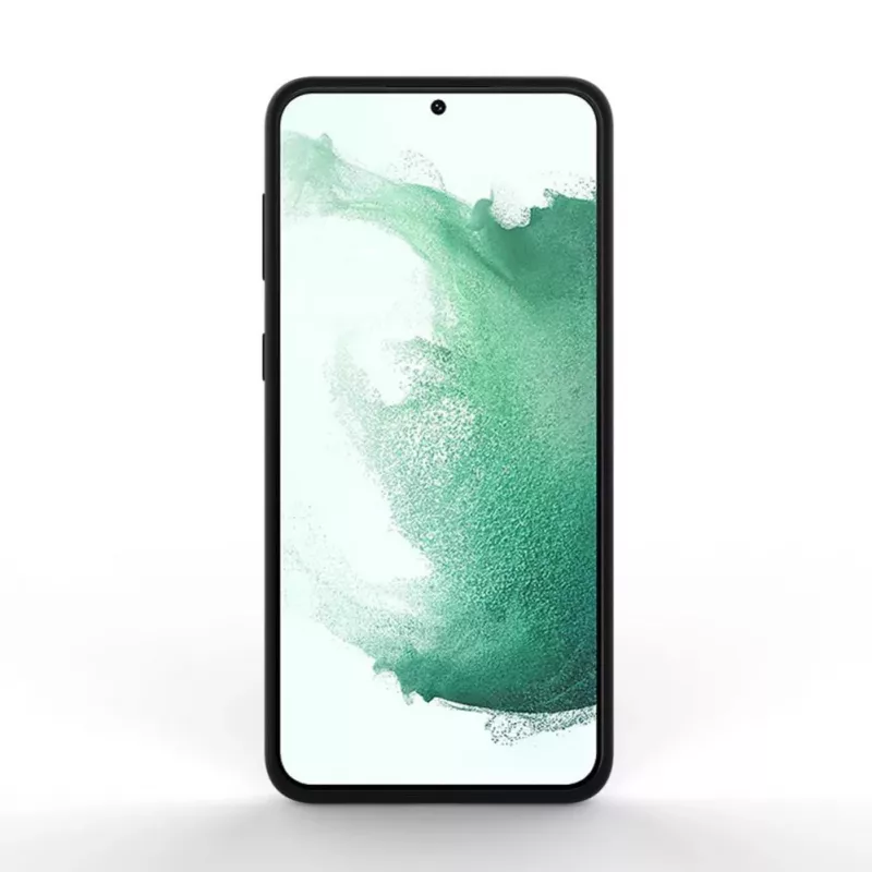 Evelatus Samsung Galaxy S22 Funda de silicona Premium Soft Touch magnética negra