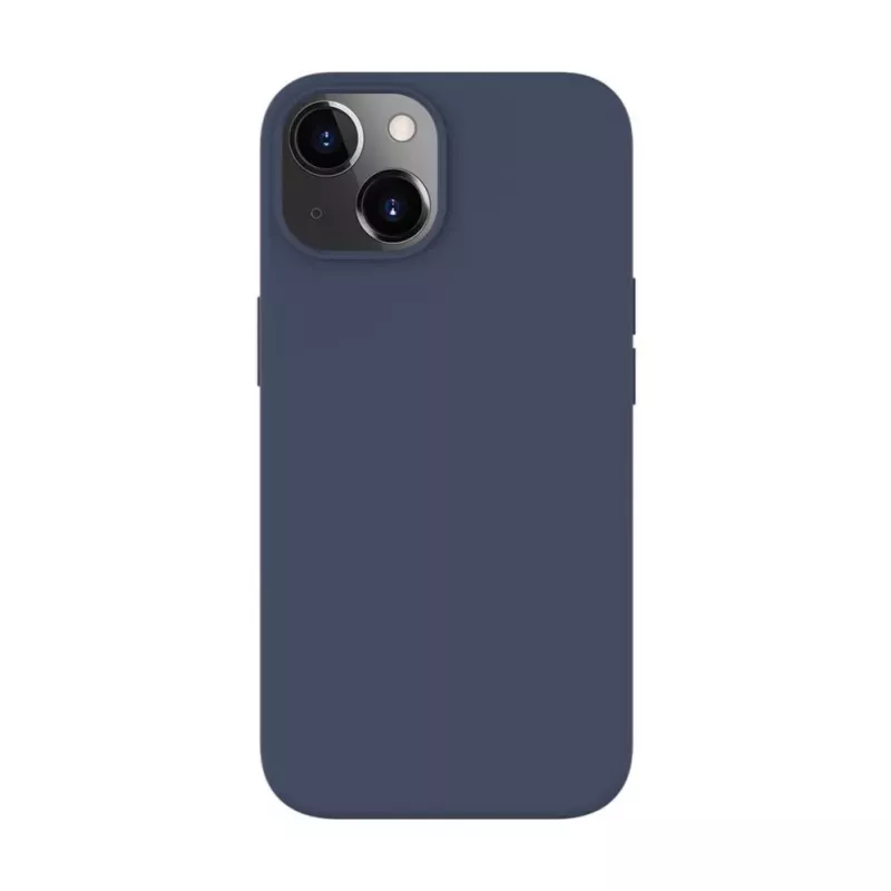 Evelatus Apple iPhone 14 / 13 Funda de silicona Premium Soft Touch magnética azul oscuro
