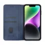 Evelatus Apple iPhone 13 / 14 Funda tipo libro folio azul oscuro