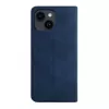 Evelatus Apple iPhone 13 / 14 Funda tipo libro folio azul oscuro