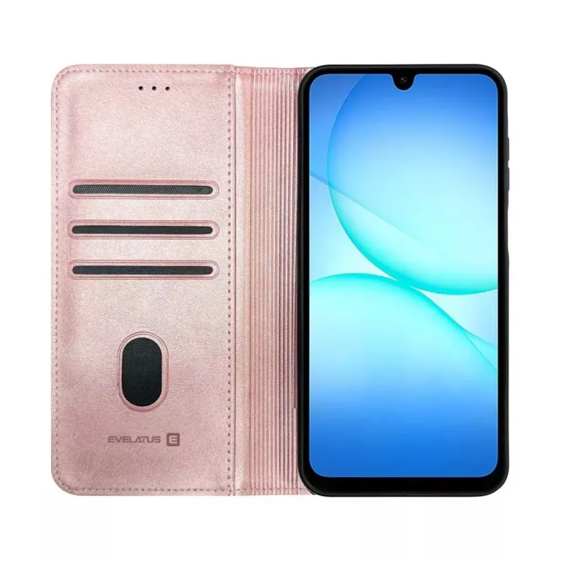 Evelatus Samsung Galaxy A17 Funda tipo libro folio rosa