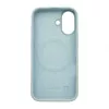 Evelatus Apple iPhone 17 Funda de silicona Premium MagSafe Soft Touch azul neblina