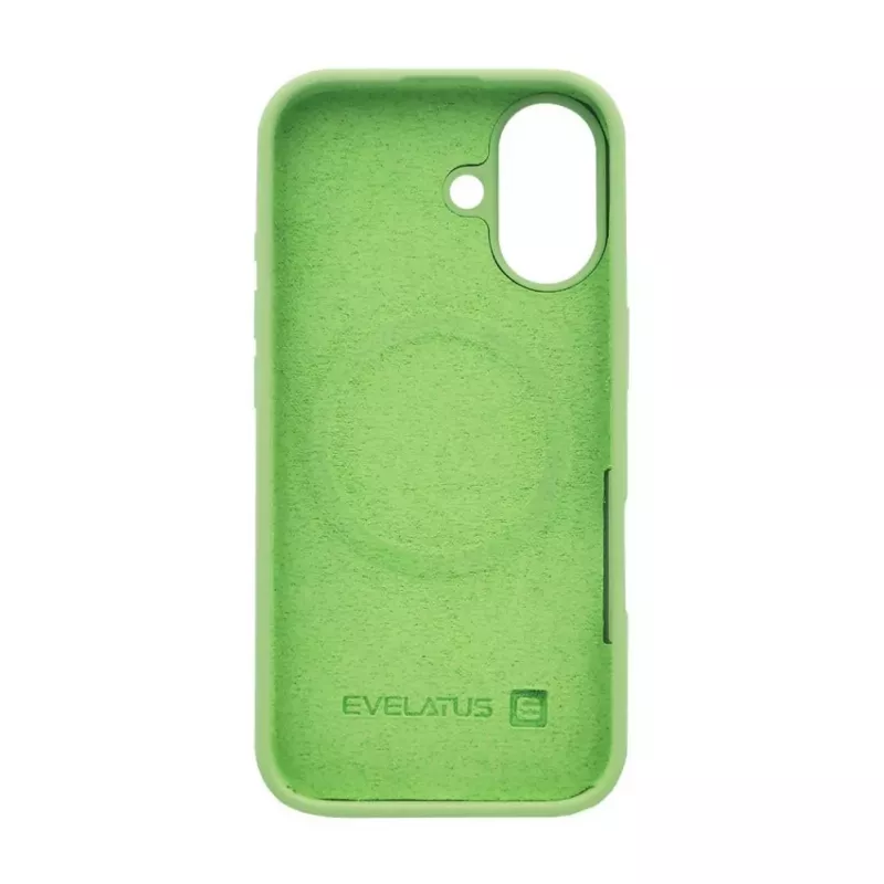 Evelatus Apple iPhone 17 Funda de silicona Premium MagSafe Soft Touch salvia