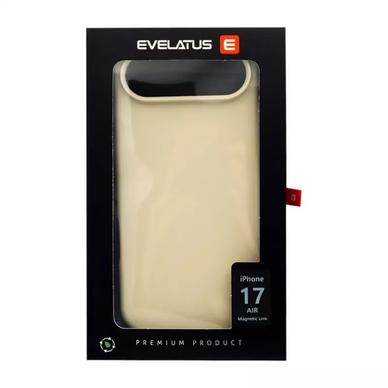 Evelatus Apple iPhone 17 Air Funda de silicona Premium MagSafe Soft Touch oro claro