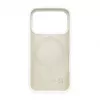 Evelatus Apple iPhone 17 Pro Funda de silicona Premium MagSafe Soft Touch plateada