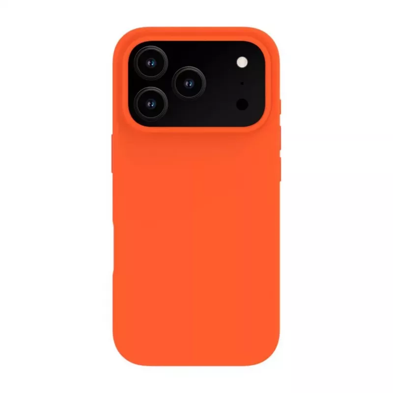 Evelatus Apple iPhone 17 Pro Funda de silicona Premium MagSafe Soft Touch naranja