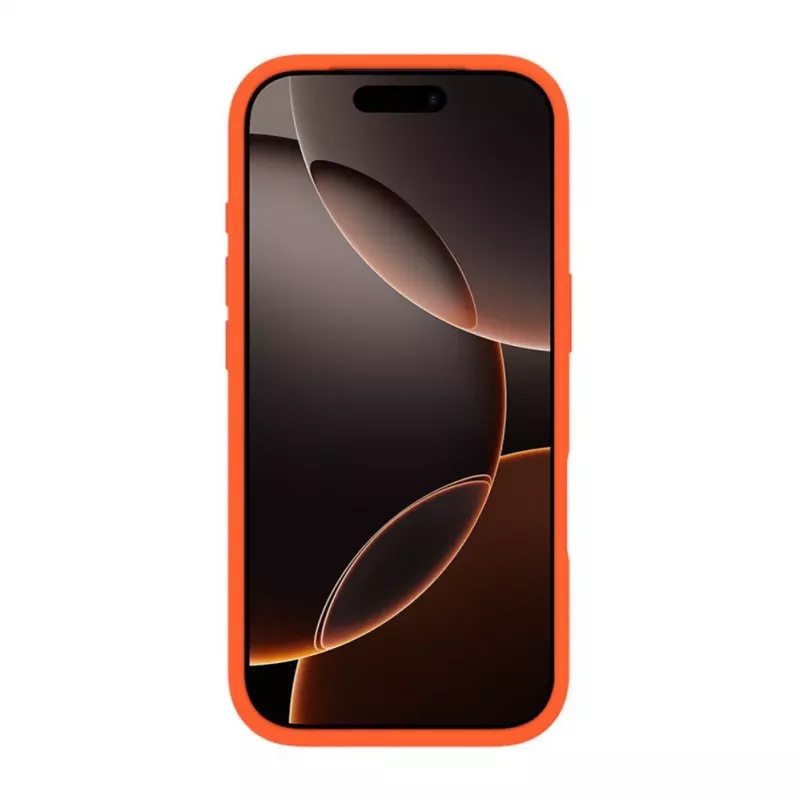 Evelatus Apple iPhone 17 Pro Funda de silicona Premium MagSafe Soft Touch naranja