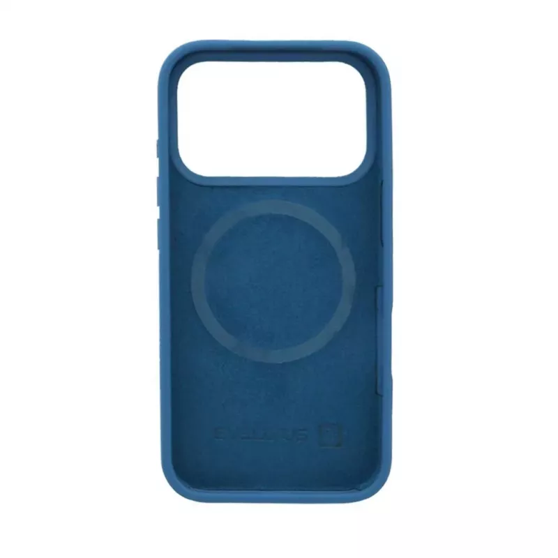 Evelatus Apple iPhone 17 Pro Funda de silicona Premium MagSafe Soft Touch azul profundo