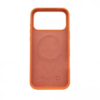 Evelatus Apple iPhone 17 Pro Max Funda de silicona Premium MagSafe Soft Touch papaya