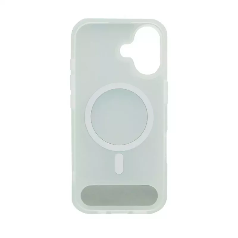 Evelatus Apple iPhone 17 Rubber Coated MagSafe With Stand Case Plata