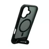 Evelatus Apple iPhone 17 funda con recubrimiento de goma MagSafe con soporte negra