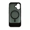 Evelatus Apple iPhone 17 funda con recubrimiento de goma MagSafe con soporte negra