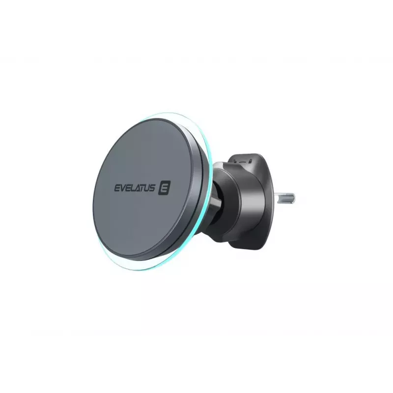 Evelatus MagSafe Qi Wireless Charging Magnet Air Vent Mount para Coche - Negro