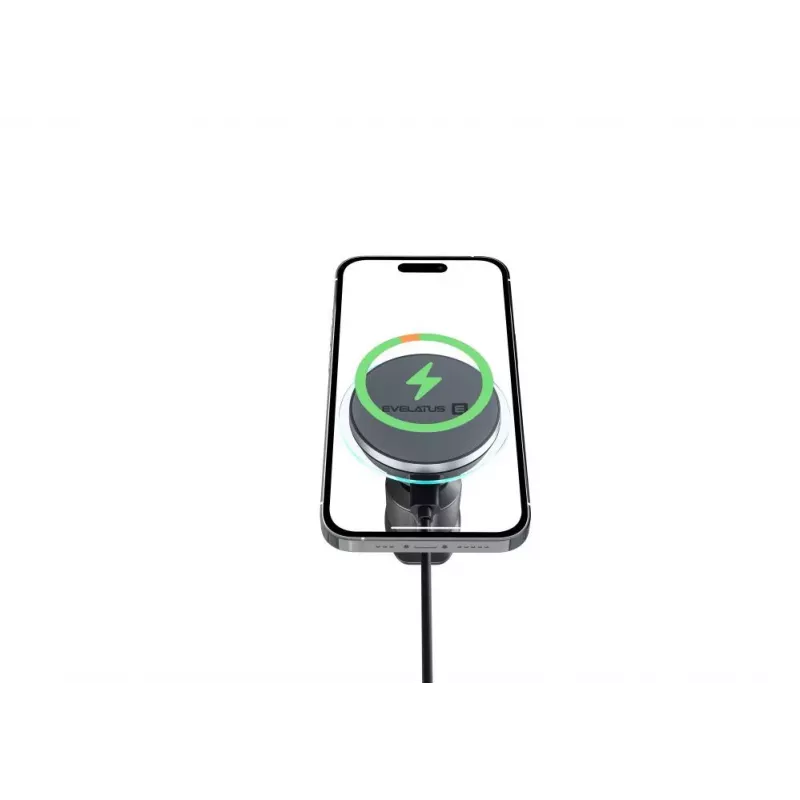 Evelatus MagSafe Qi Wireless Charging Magnet Air Vent Mount para Coche - Negro