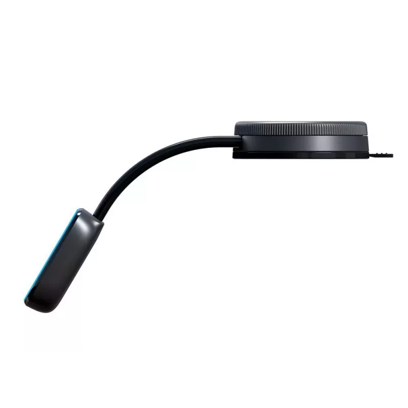 Evelatus MagSafe Qi Wireless Charging Magnetic Bendable 360° Swivel Suction Cup Mount para Salpicadero/Parabrisas de Coche, Negro